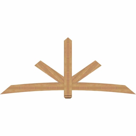 Ekena Millwork Alberta Smooth Timber Gable Bracket, Western Red Cedar, 96"W x 40"H x 3 1/2"D x 5 1/2"F, 10/12 Pitch GBW096X40X0406ALB00SWR